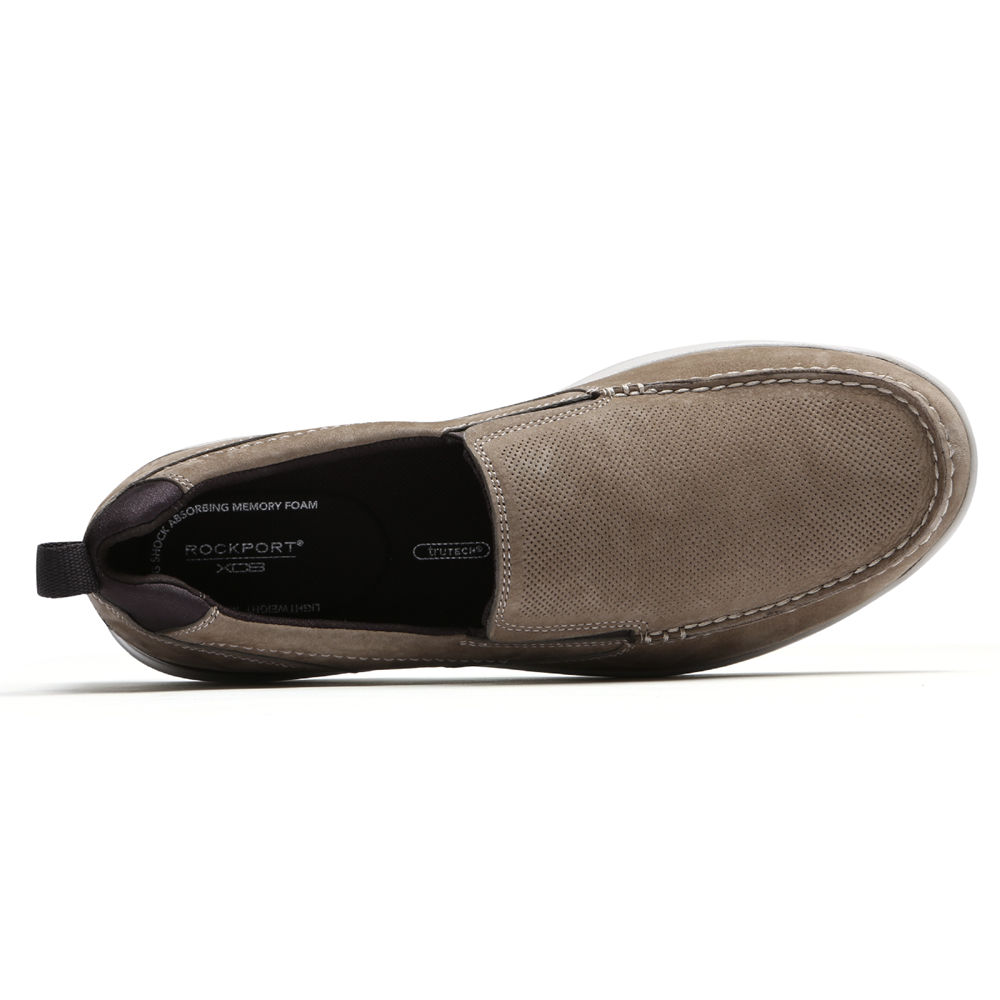 Rockport Mens Slip-On Grey - City Edge - UK 402-OKIFYE